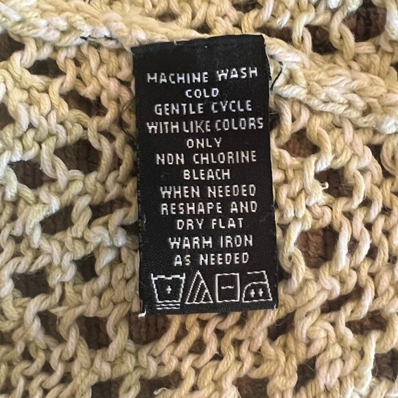 Ladies Norton McNaughton lime green/white knit sweater, Size Small - Picture 6 of 6